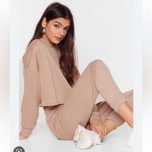NastyGal Sweater and Jogger Set